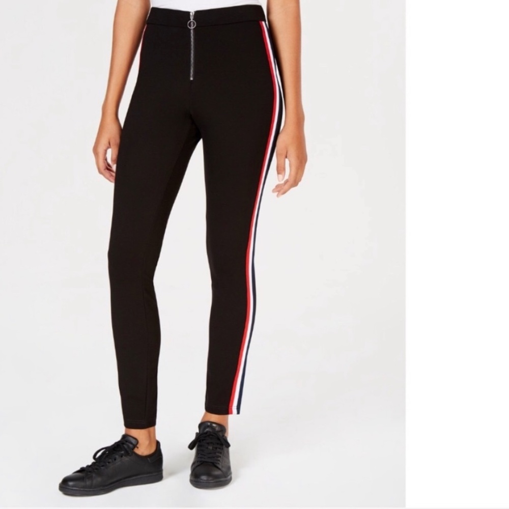{Hippie Rose} Side-Stripe Skinny Pants